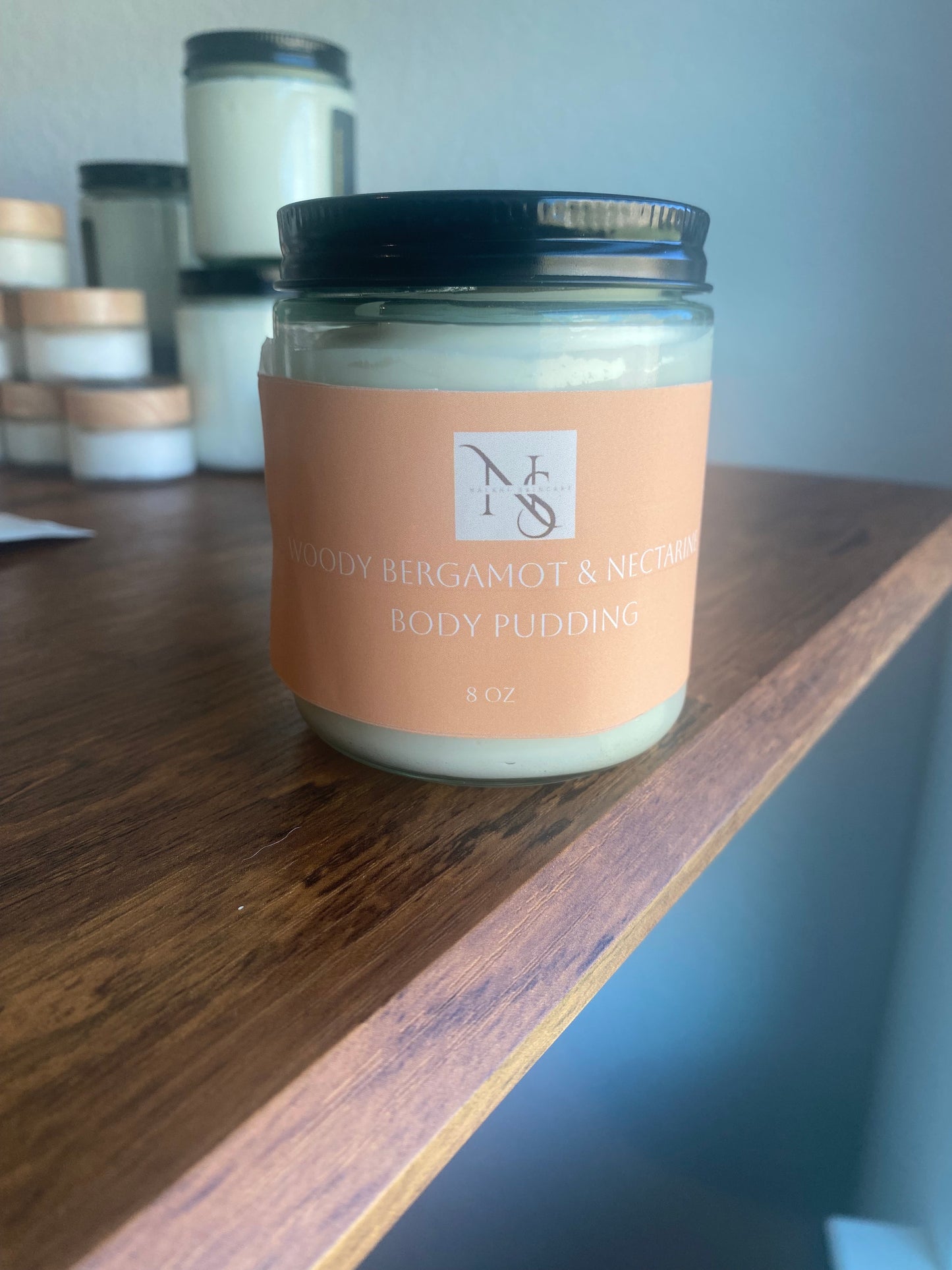 Woody Bergamot & Nectarine Body Pudding